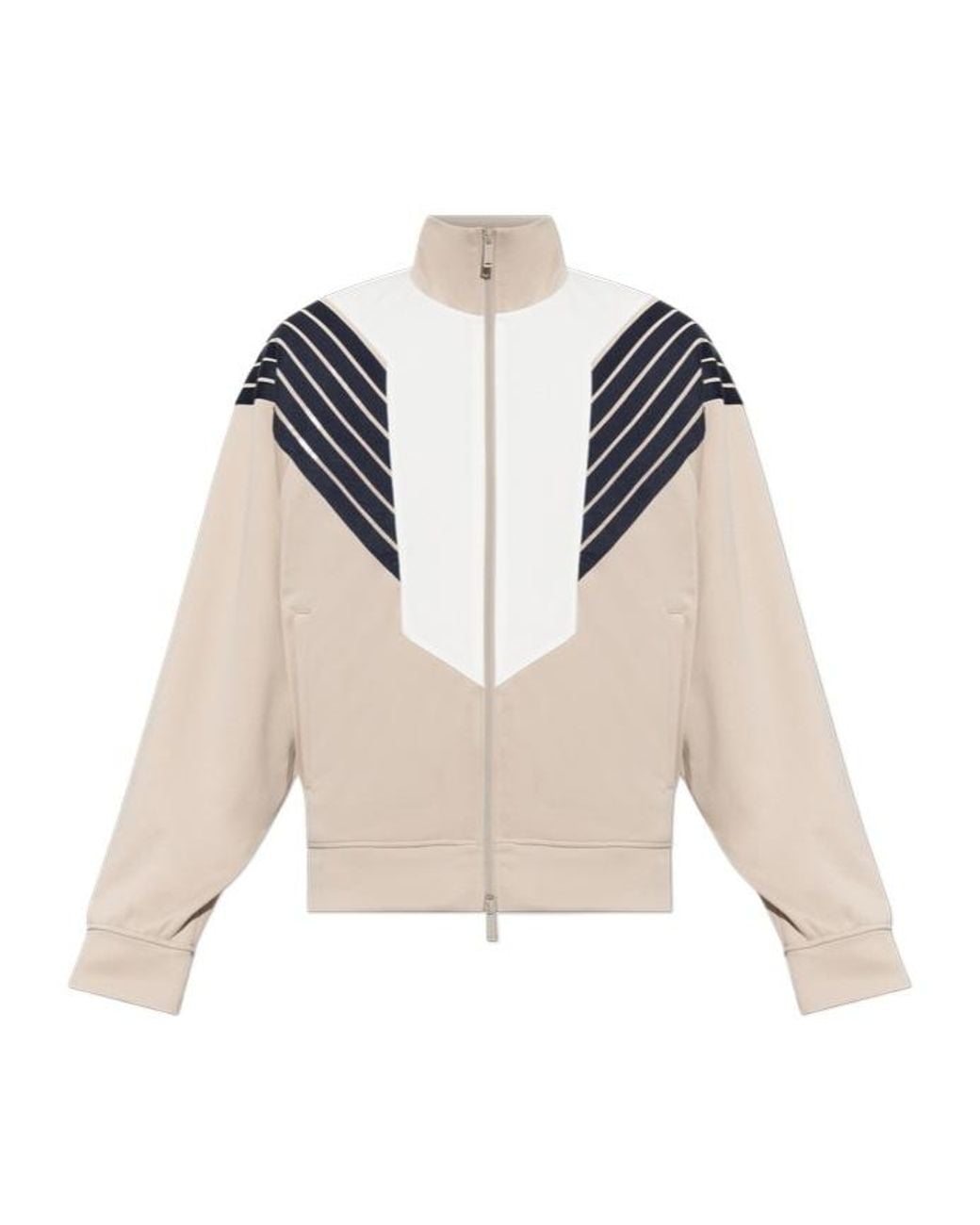 DSquared² White Chevron Panel Track Jacket for men
