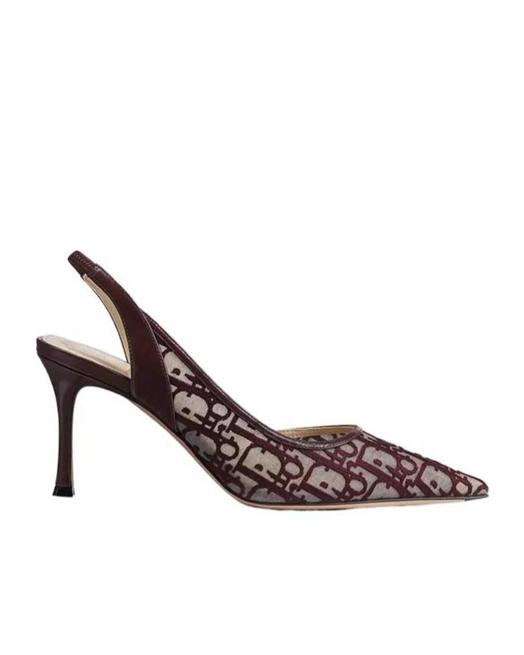 Dior Brown Aable Slingback Pump