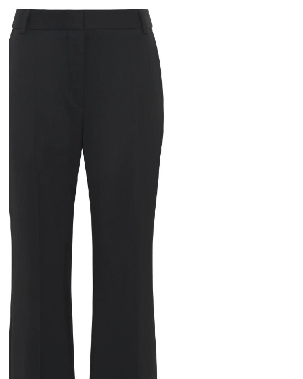 MARINE SERRE Black Casual Pants With Patch Pockets