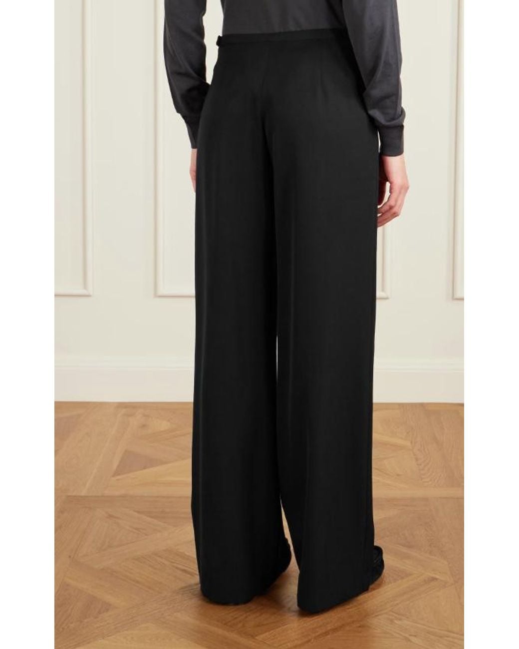 The Row Black Roger Pants