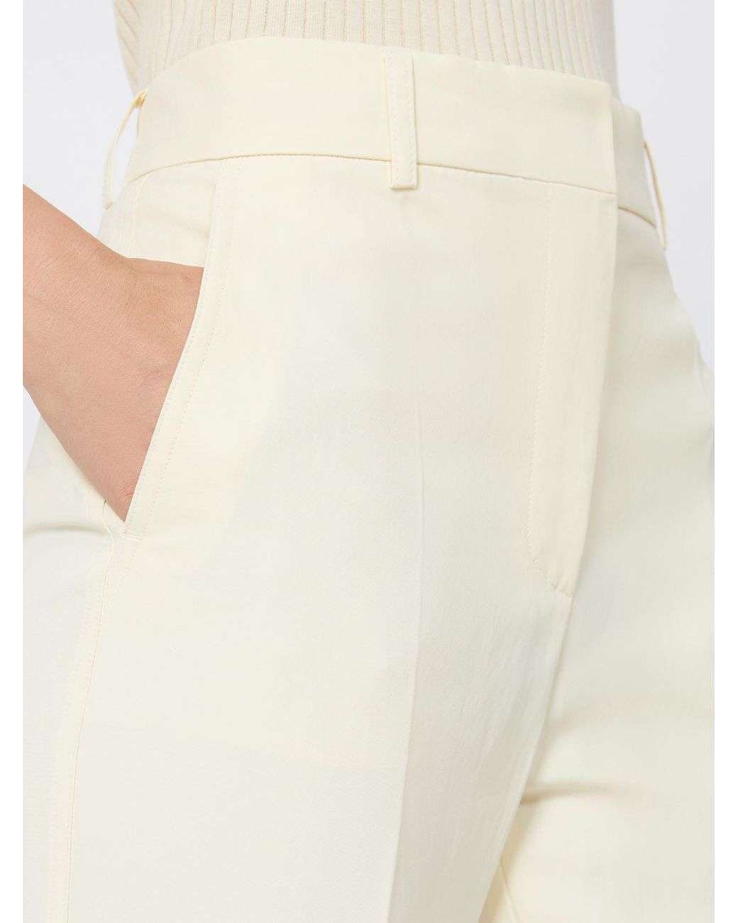 Sportmax White Fragola Flared Pants
