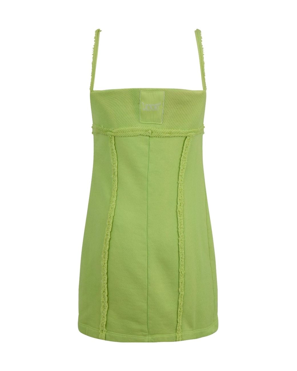 Off-White c/o Virgil Abloh Green Laundry Fleece Mini Dress