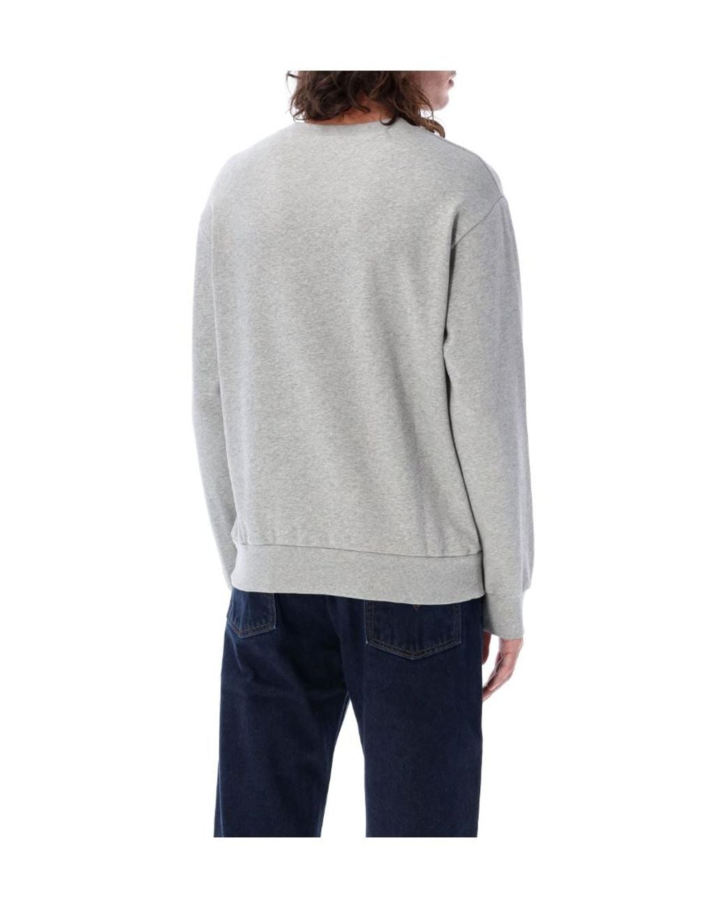 A.P.C. Gray Valentin Crewneck Sweatshirt for men