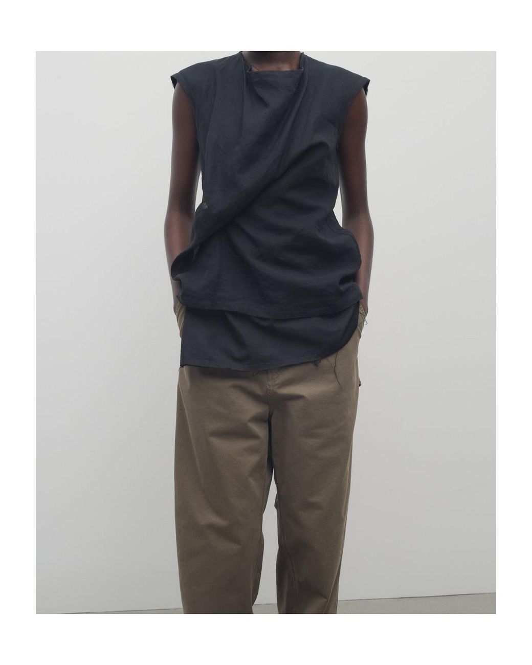 The Row Black Inawa Top
