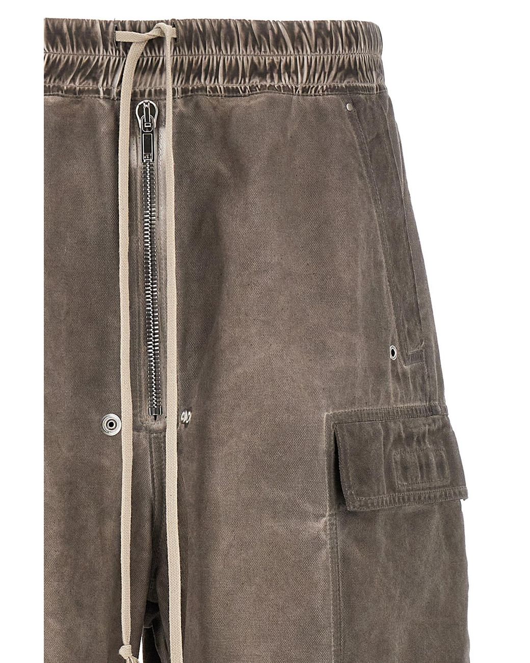 Rick Owens Brown Drawstring Elastic Waist Casual Pants for men