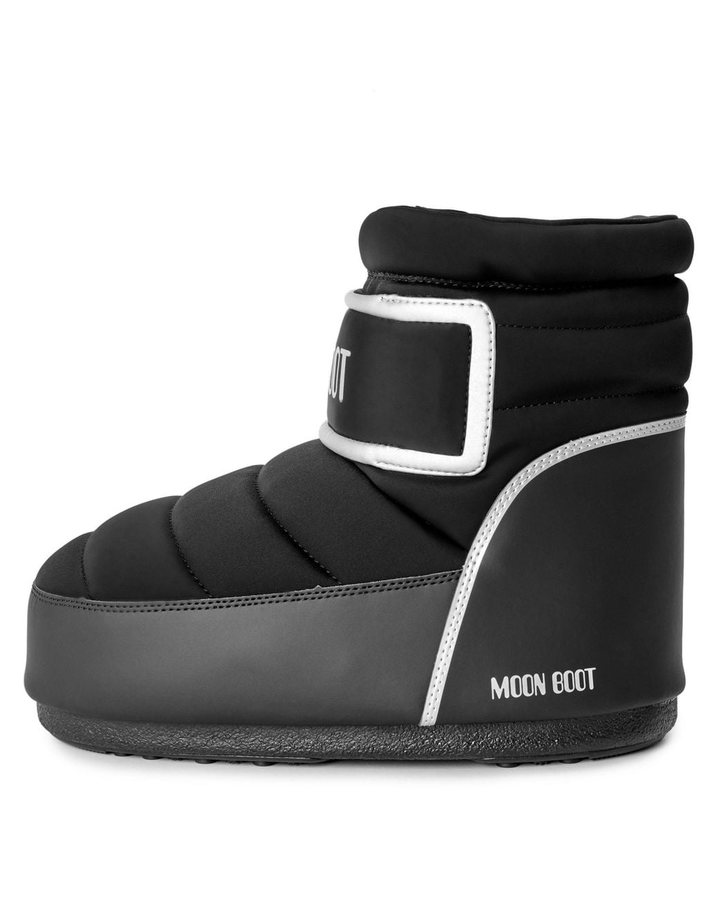 Moon Boot Black Tall Drawstring Snow Boot for men