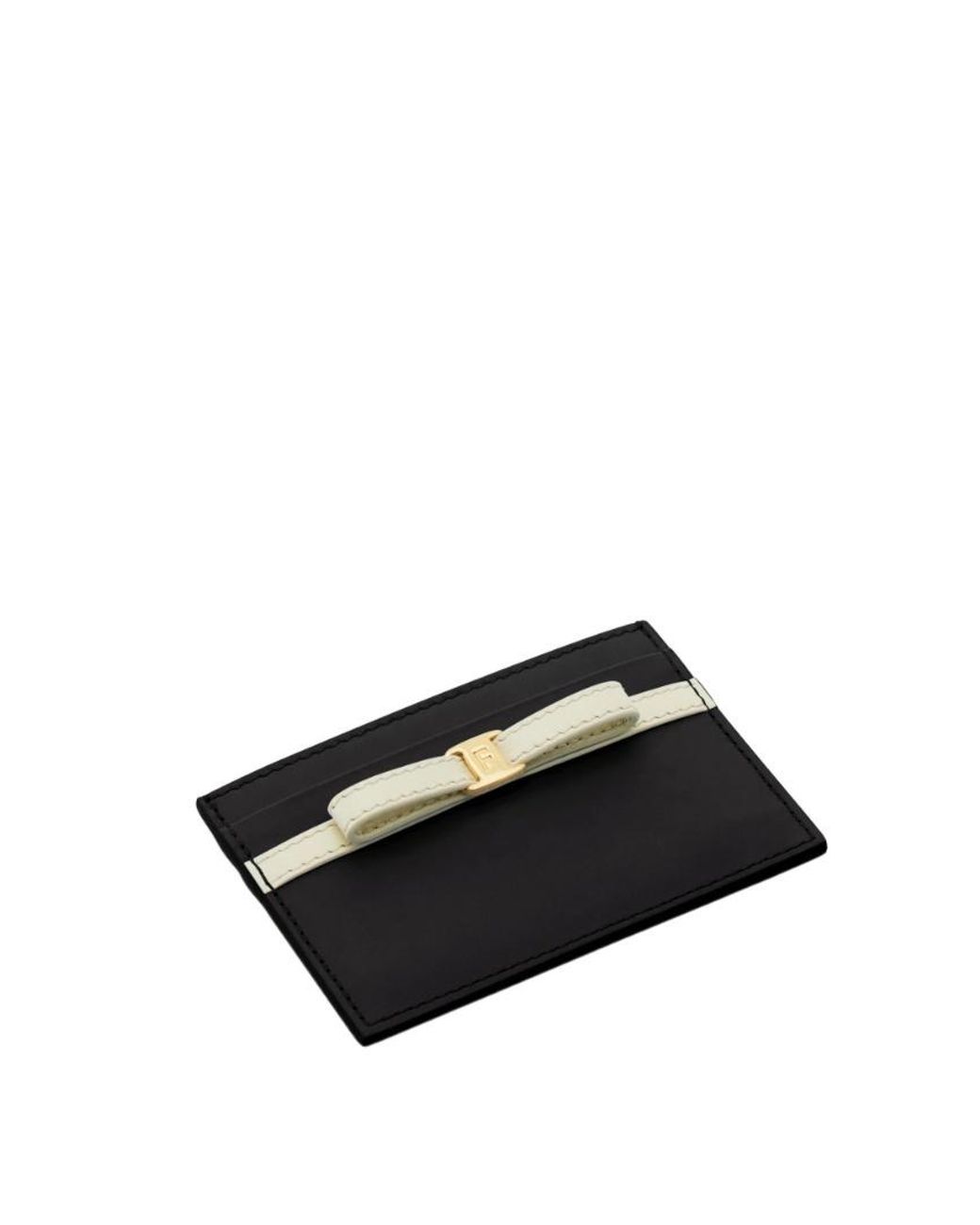 Ferragamo Black Ferragamo Logo Printed Card Holder