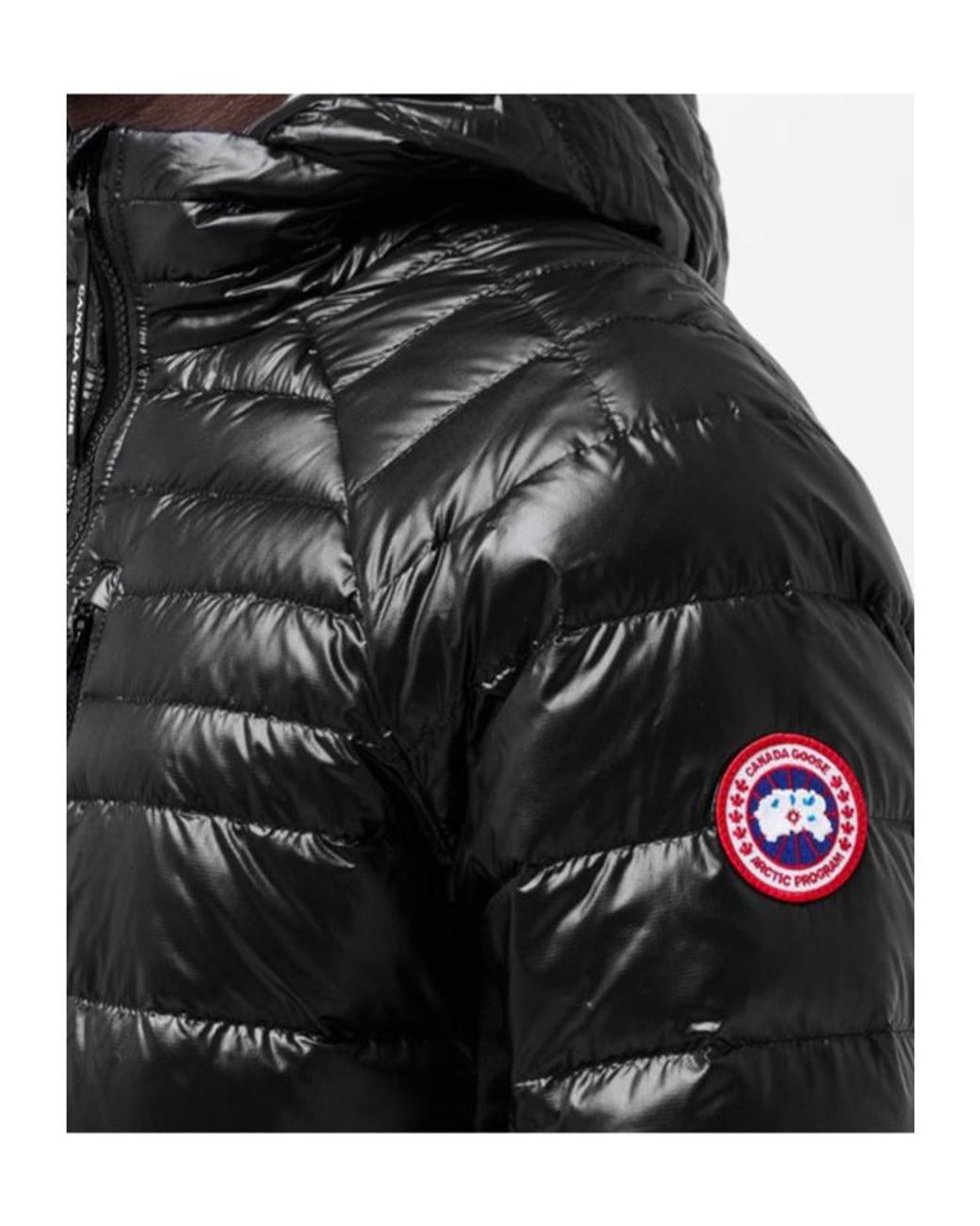 Canada Goose Black Logo Patch Down Jacket for men