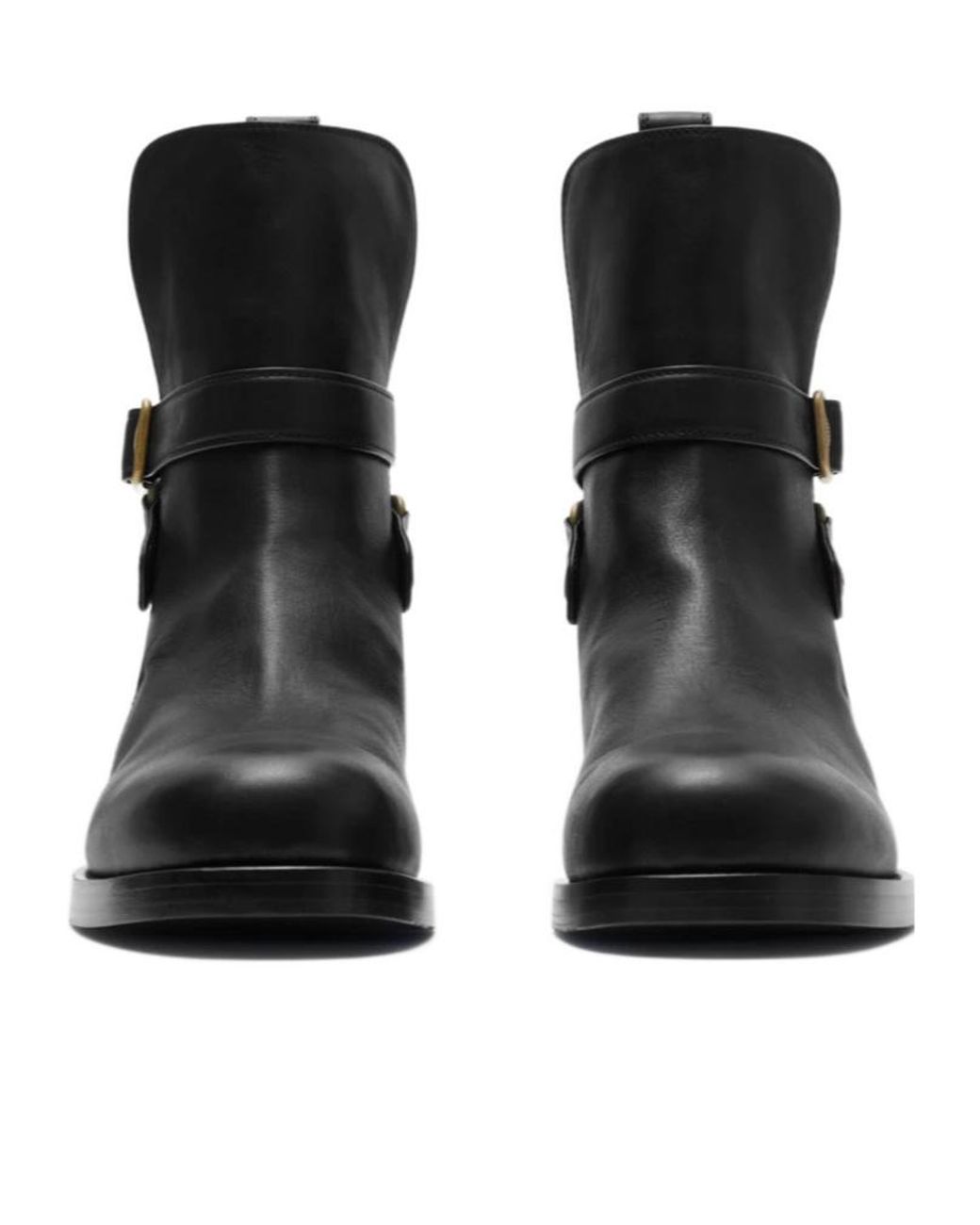Burberry Black Round-Toe Ankle Boots for men