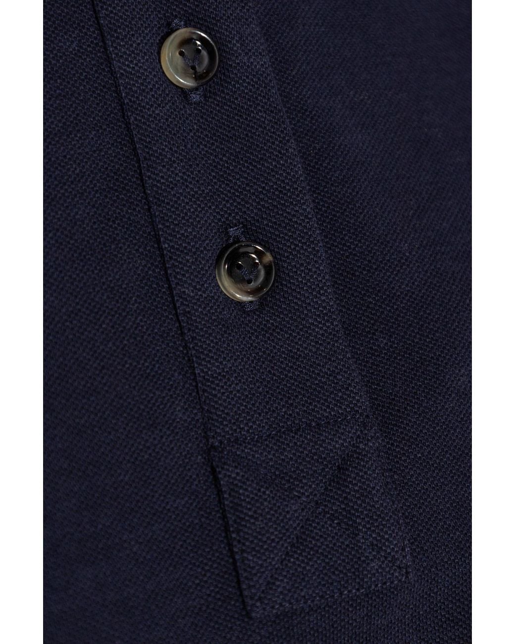 Bottega Veneta Blue Short Sleeved Cropped Polo Shirt