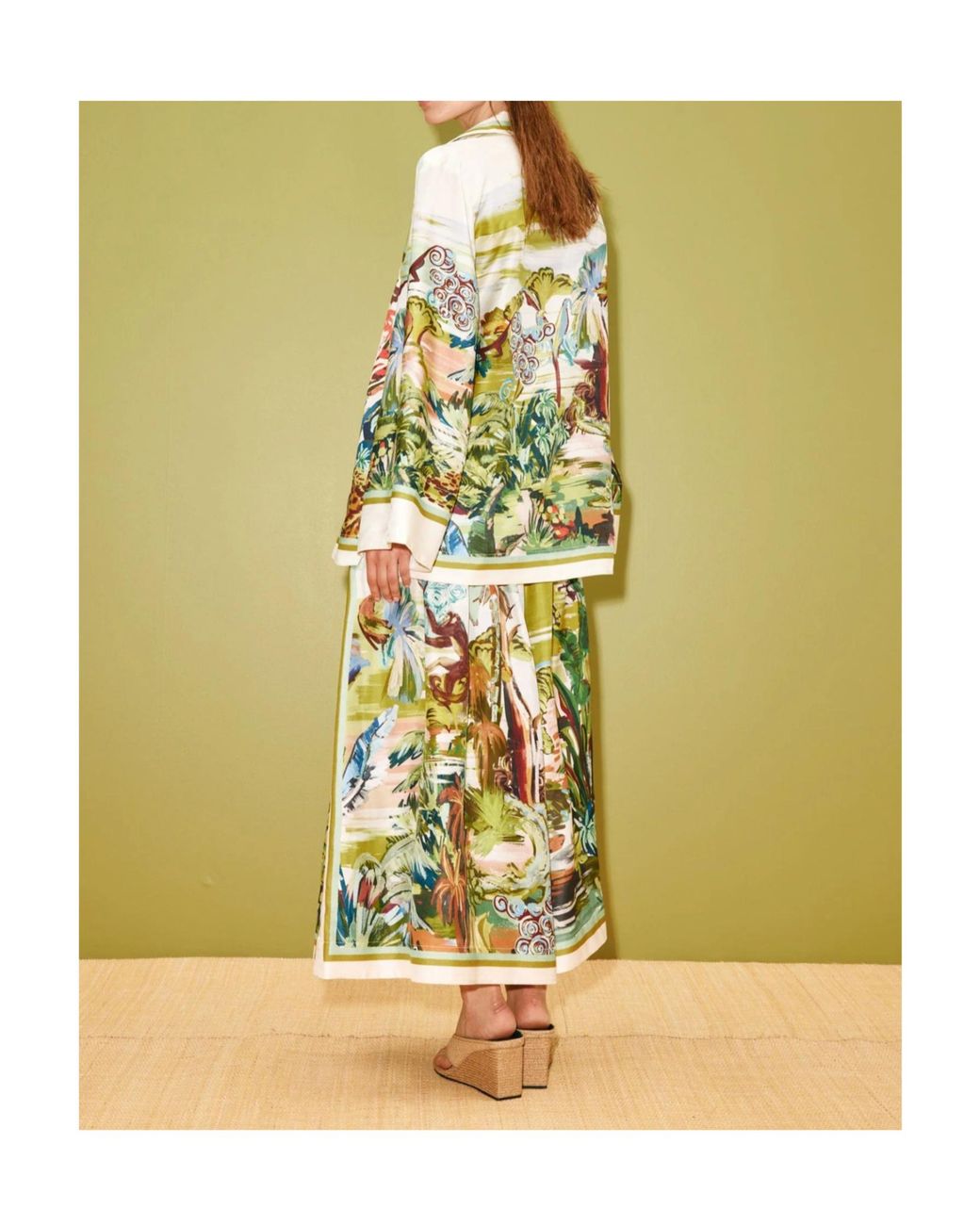 ALÉMAIS Multicolor Jungle Boogie Silk Culotte