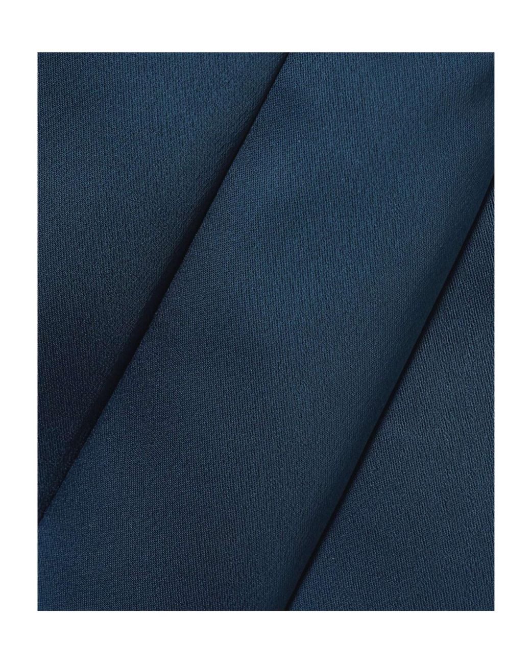 Rebecca Vallance Blue Elivera Paneled Strapless Satin Top