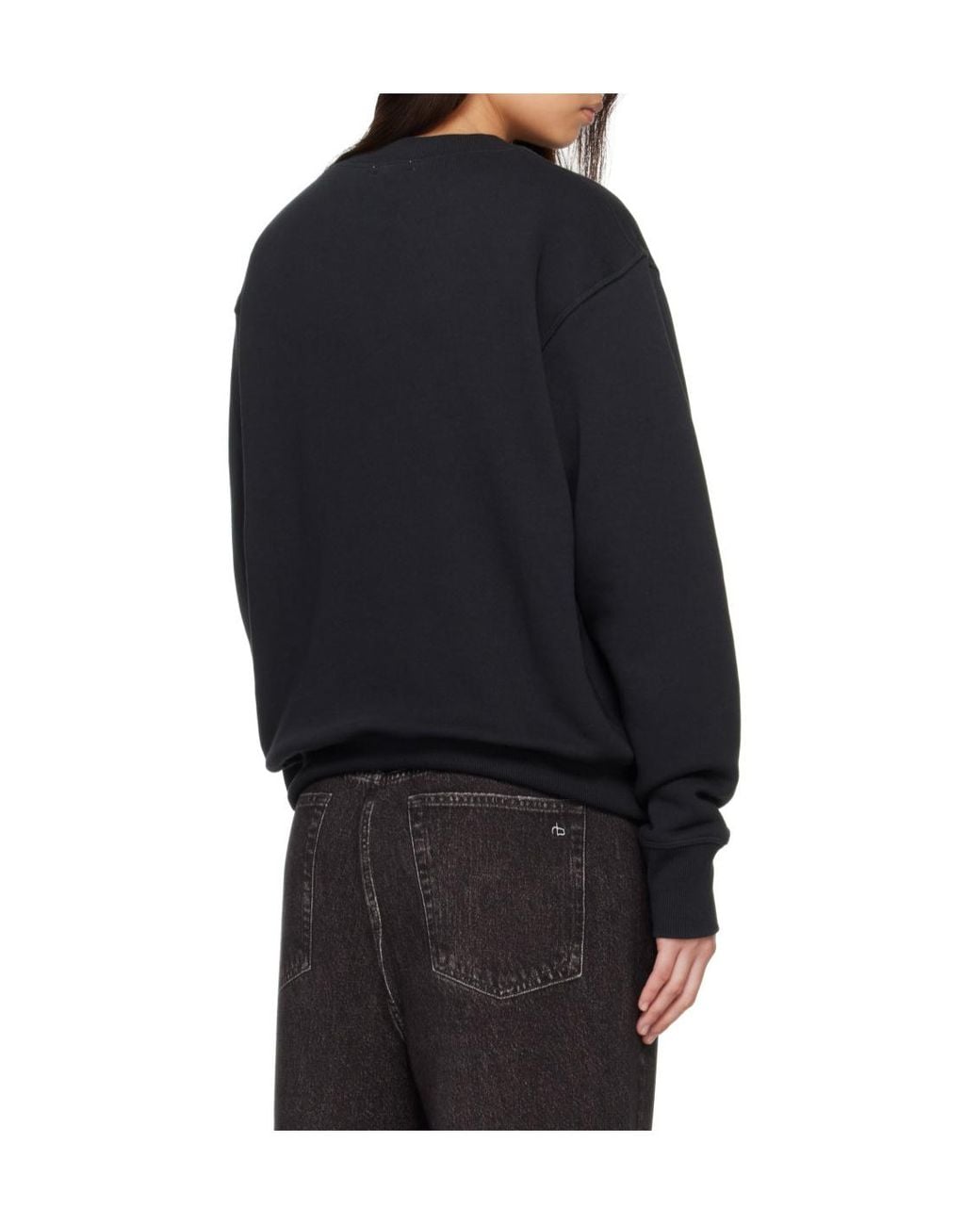 Rag & Bone Black Long-Sleeved Pullover