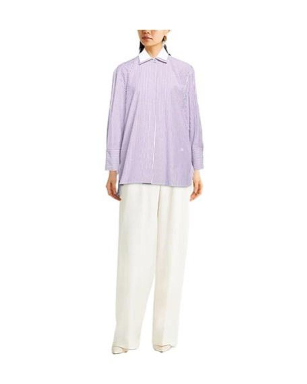 Max Mara Purple Long Sleeve Shirts