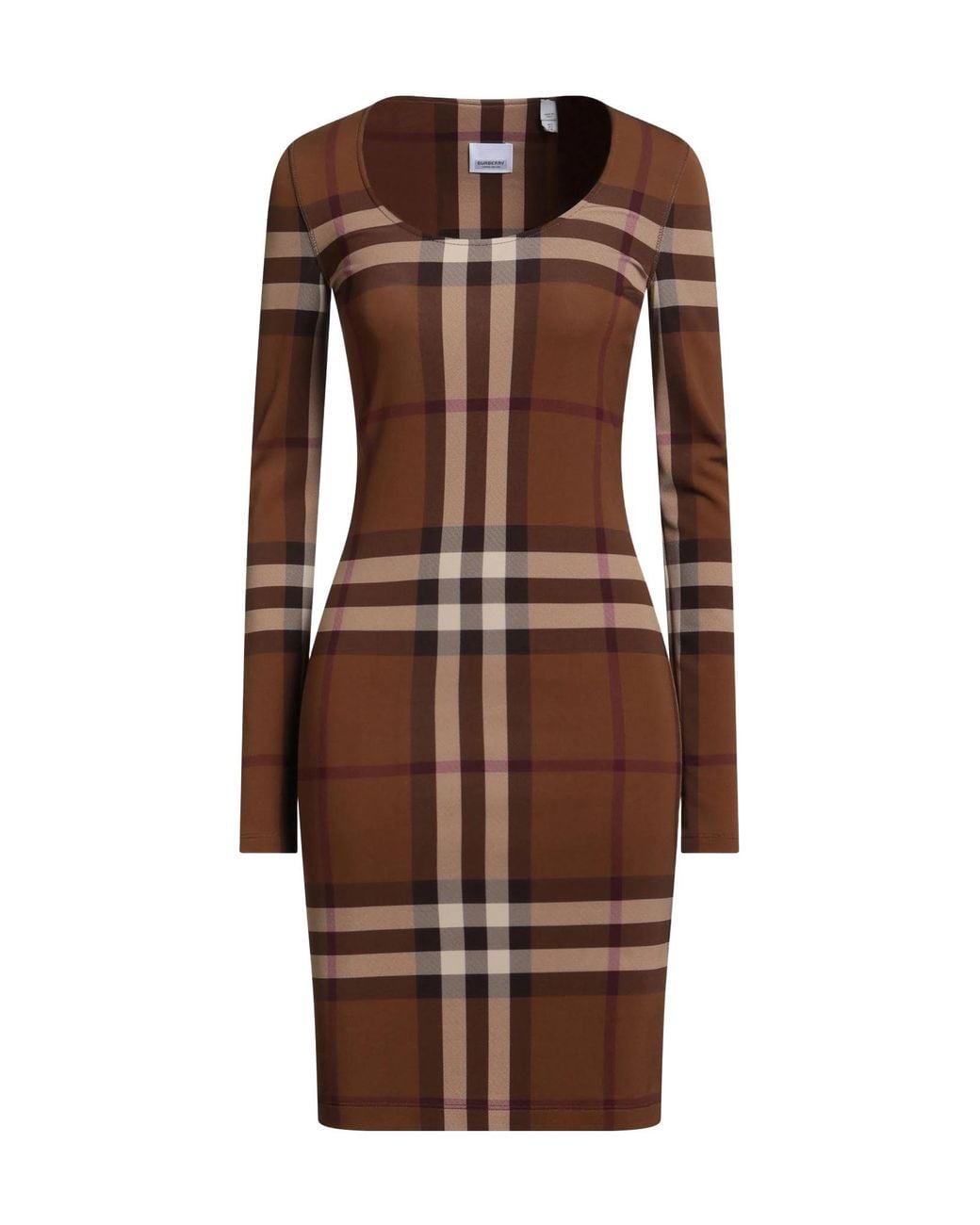 Burberry Brown Slim-Fit Dress