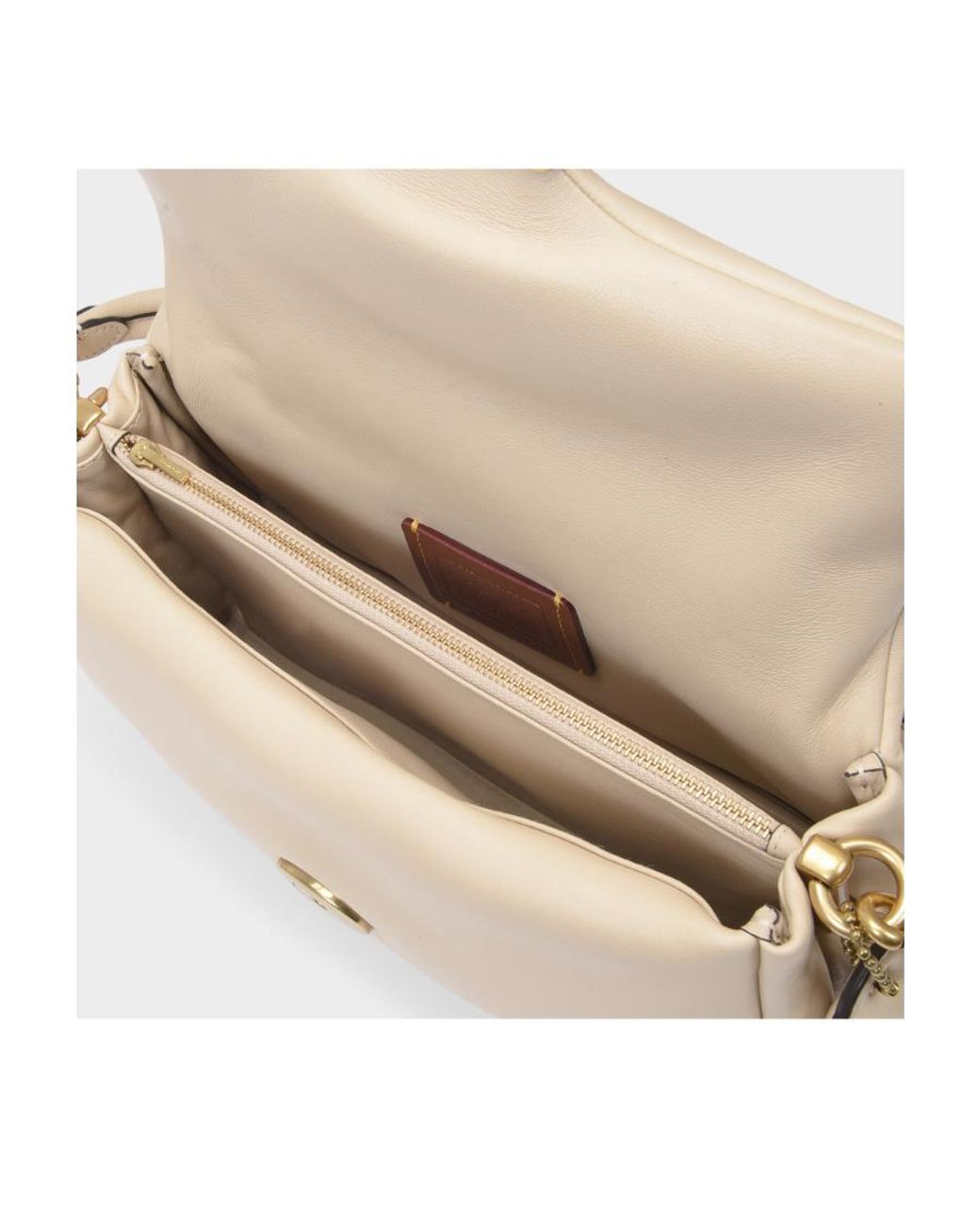 COACH Natural Tabby Pillow Satchel Bag