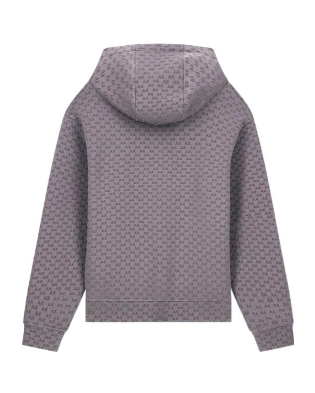 ARMANI EXCHANGE Gray Sweatshirt With Regular Fit for men