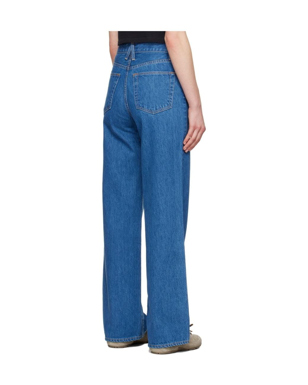 SLVRLAKE Denim Blue High-Waisted Jeans