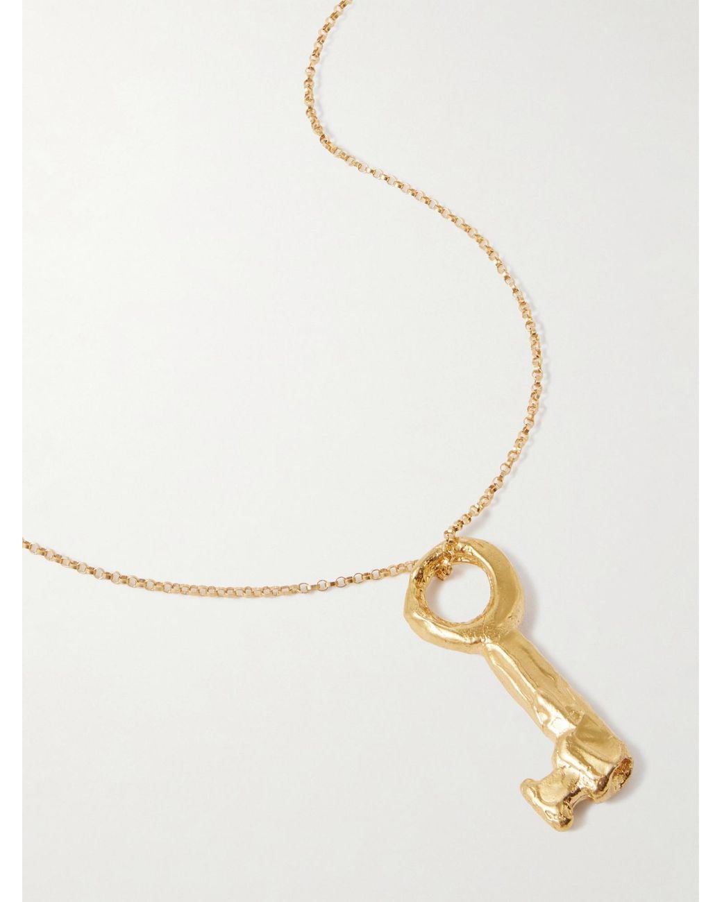 Alighieri White The Key Of The Night-Plated Necklace