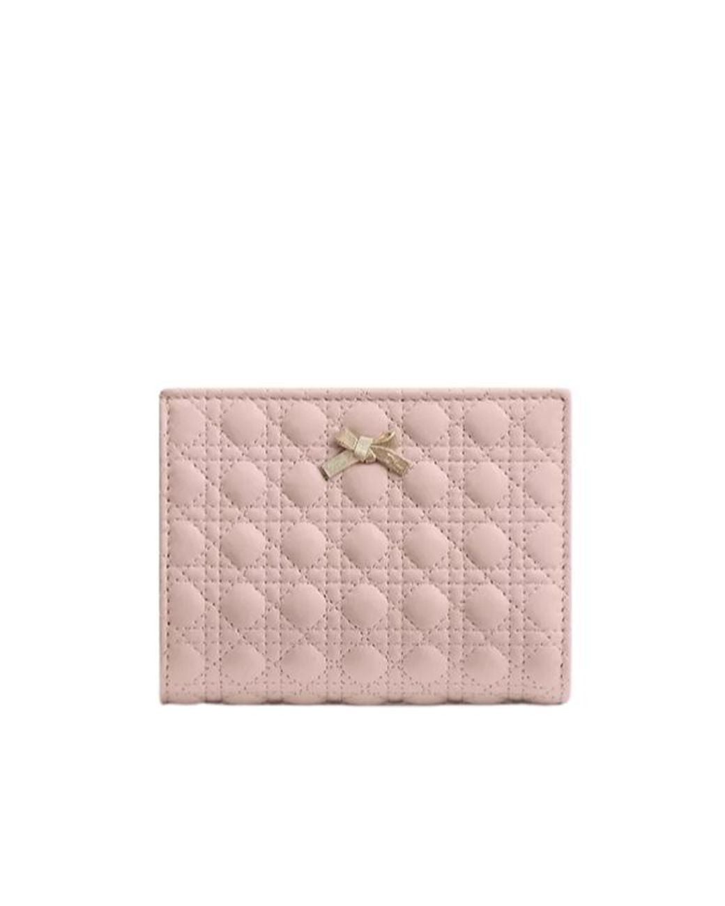 Dior Pink Baby Bow Begonia Wallet