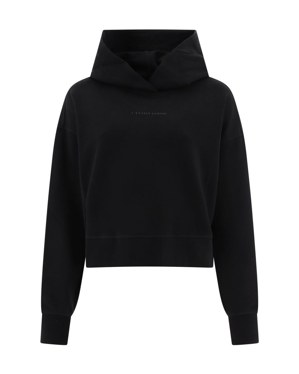 Canada Goose Black Logo-Print Hoodie