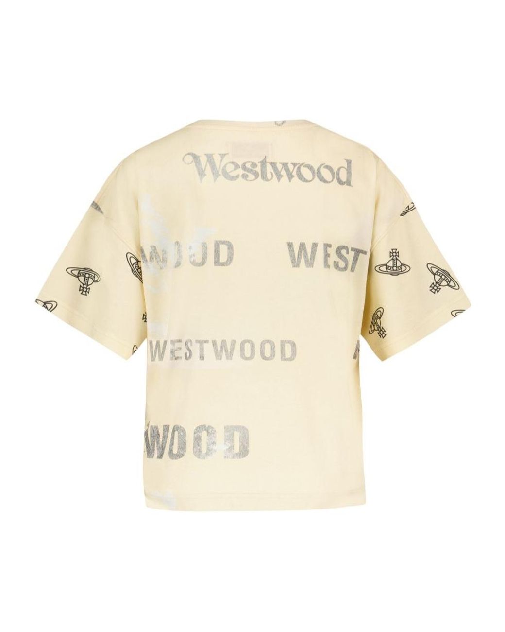 Vivienne Westwood Natural Logo-Printed Crewneck T-Shirt