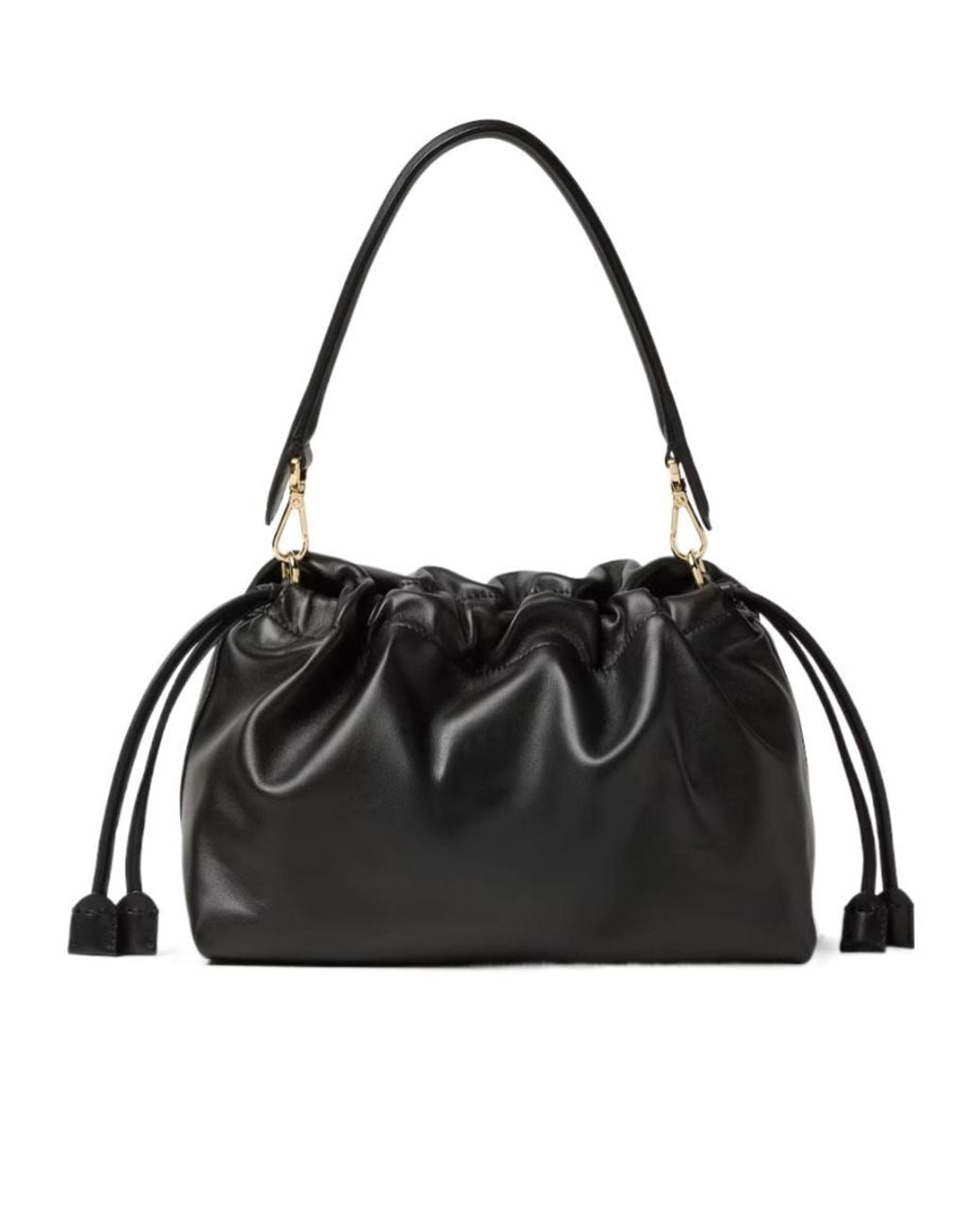 Fendi Black Baguette Soft Large Shoulder Bag