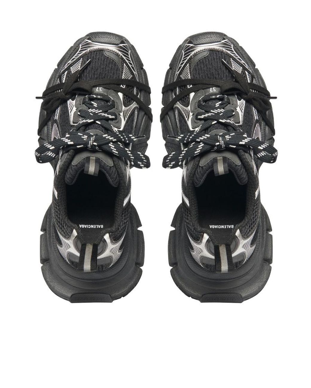 Balenciaga Black 3Xl Low-Top Sneakers