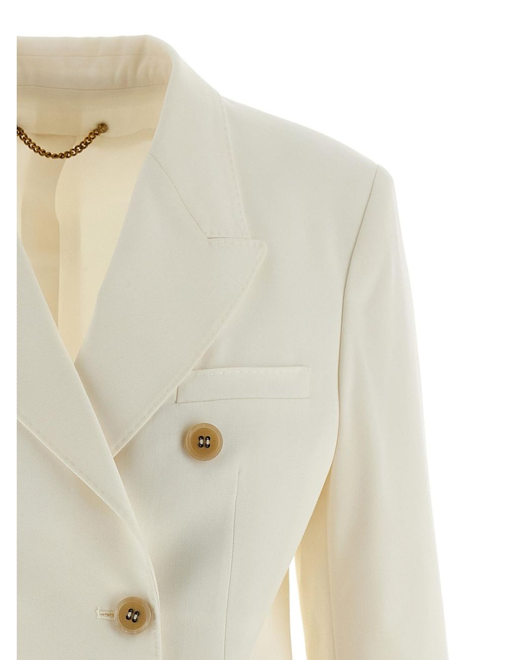 Golden Goose Deluxe Brand White Vintage-Inspired Diva Blazer
