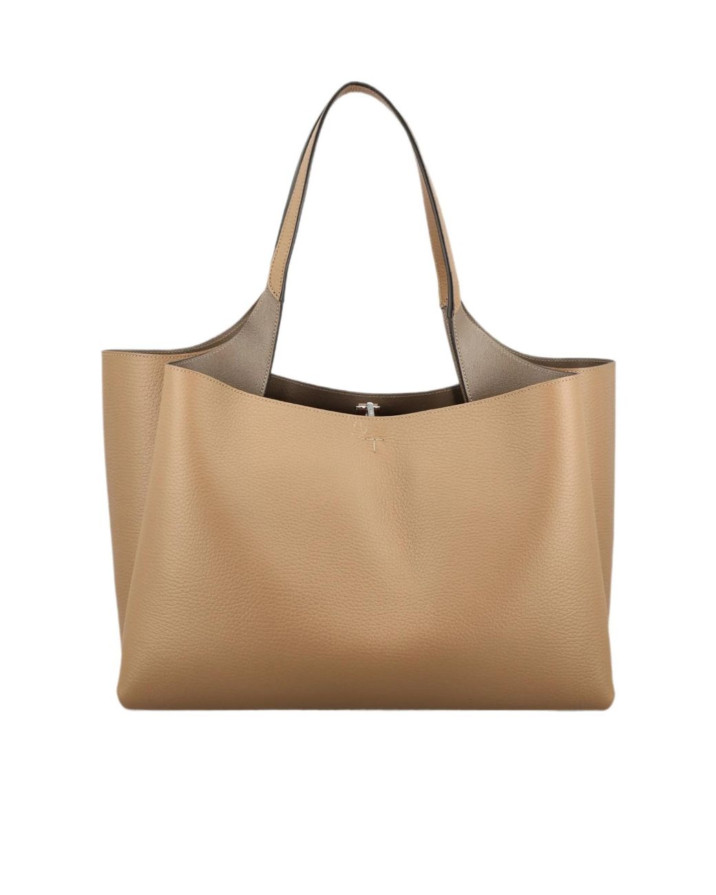 Tod's Natural Reversible Grained Tote Bag