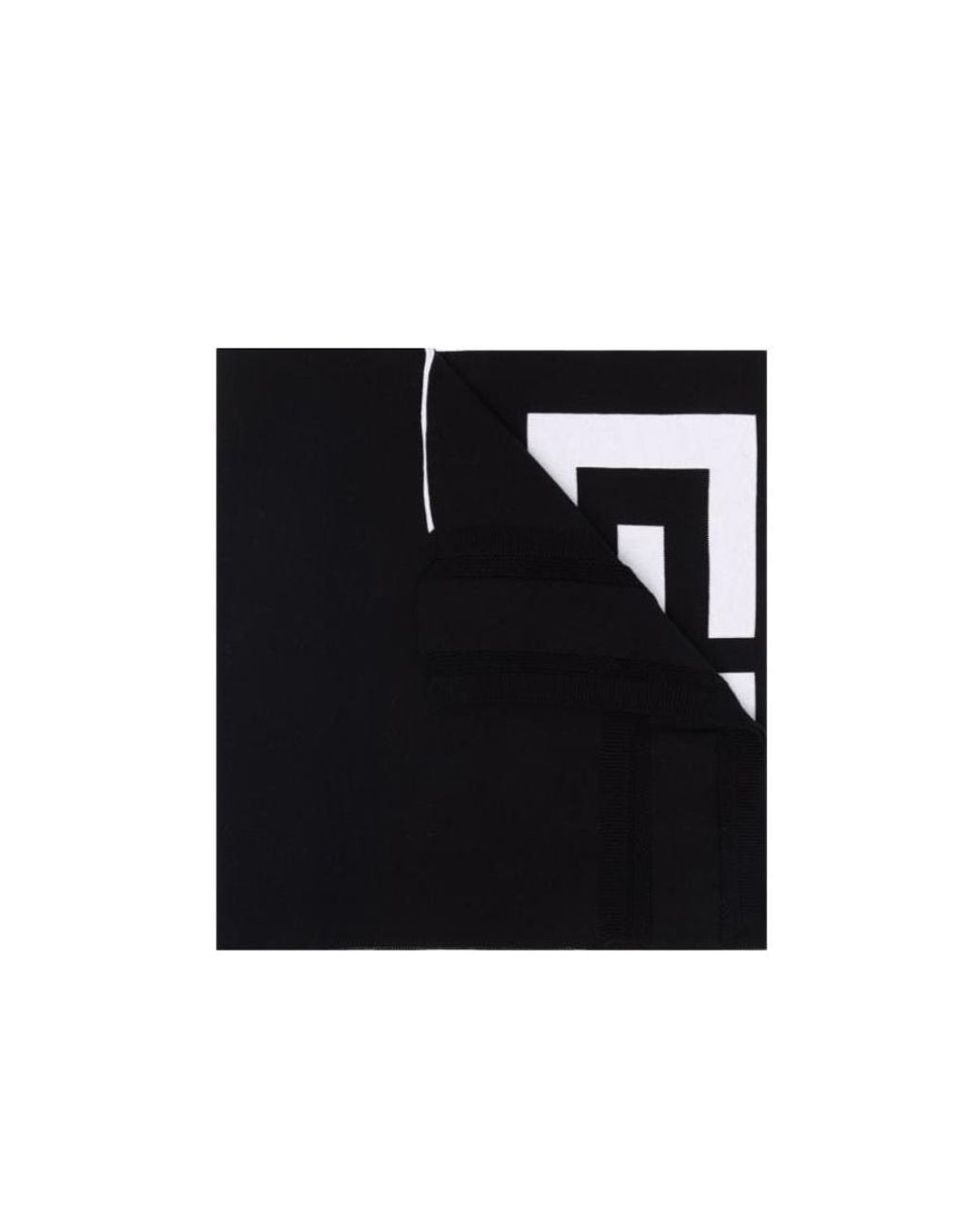 Givenchy Black Logo Intarsia Scarf for men