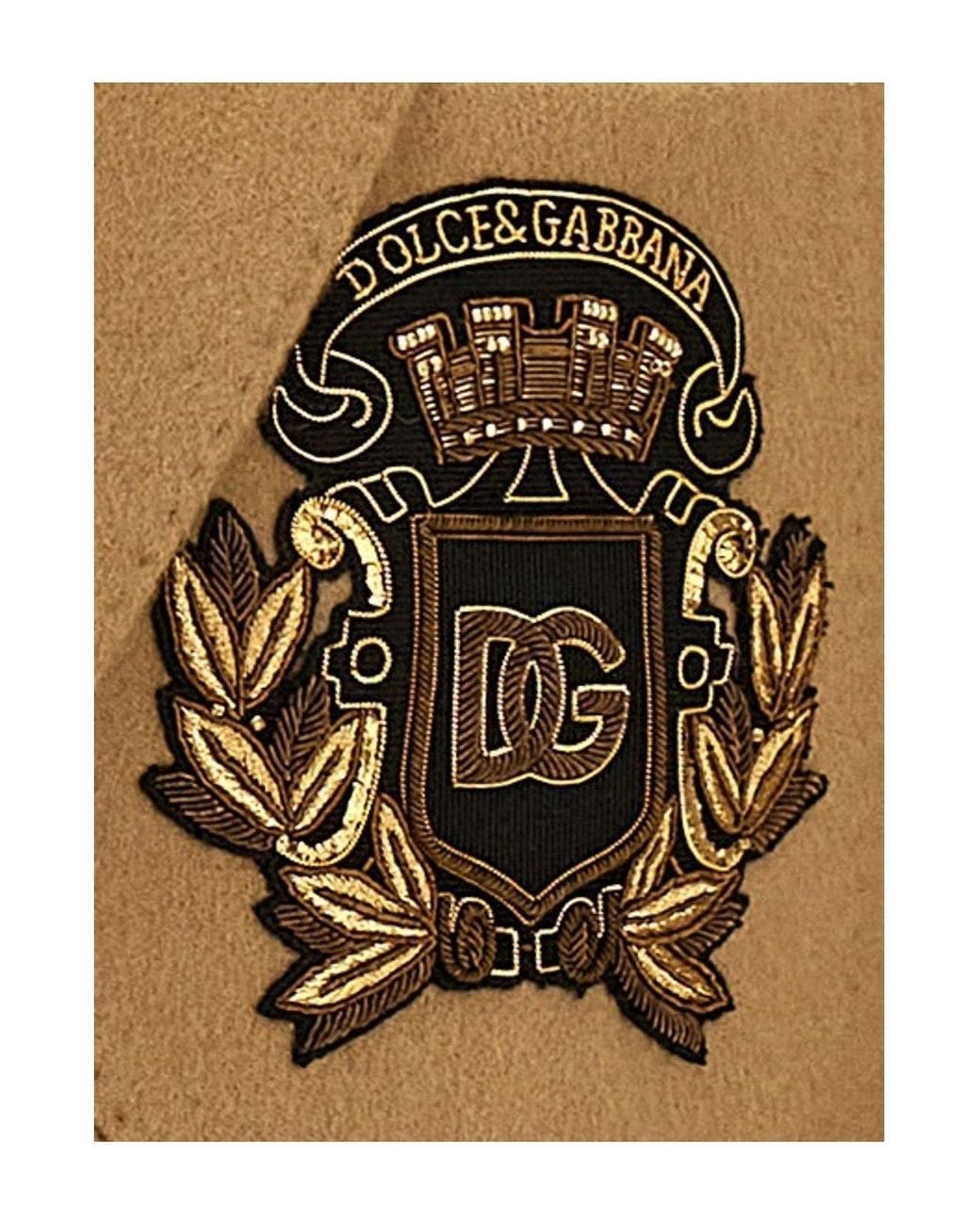 Dolce & Gabbana Brown Portofino Crest Blazer for men