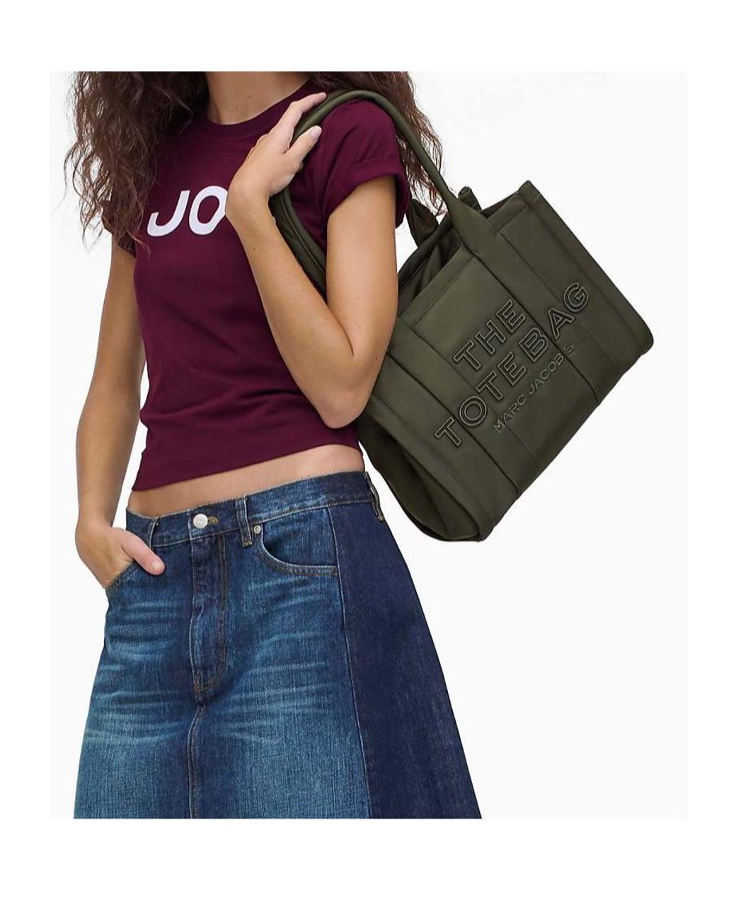 Marc Jacobs Green Logo Shoulder Bag