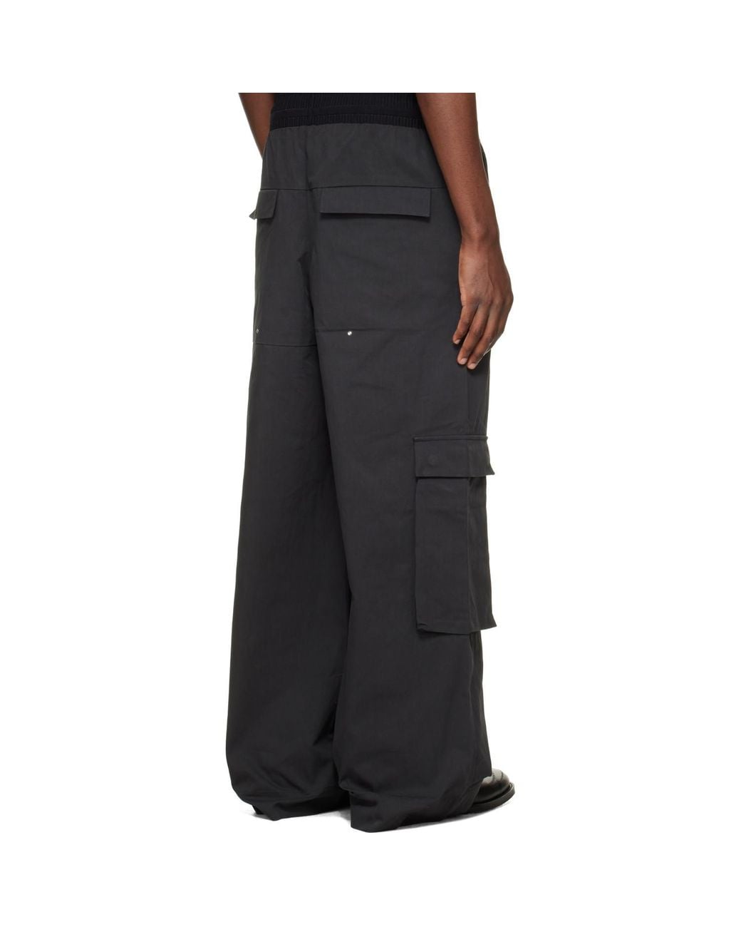 HELIOT EMIL Black Pulsar Cargo Pants for men