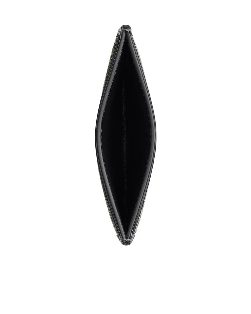 COACH Black Crystal Signature Jacquard Essential Card Case
