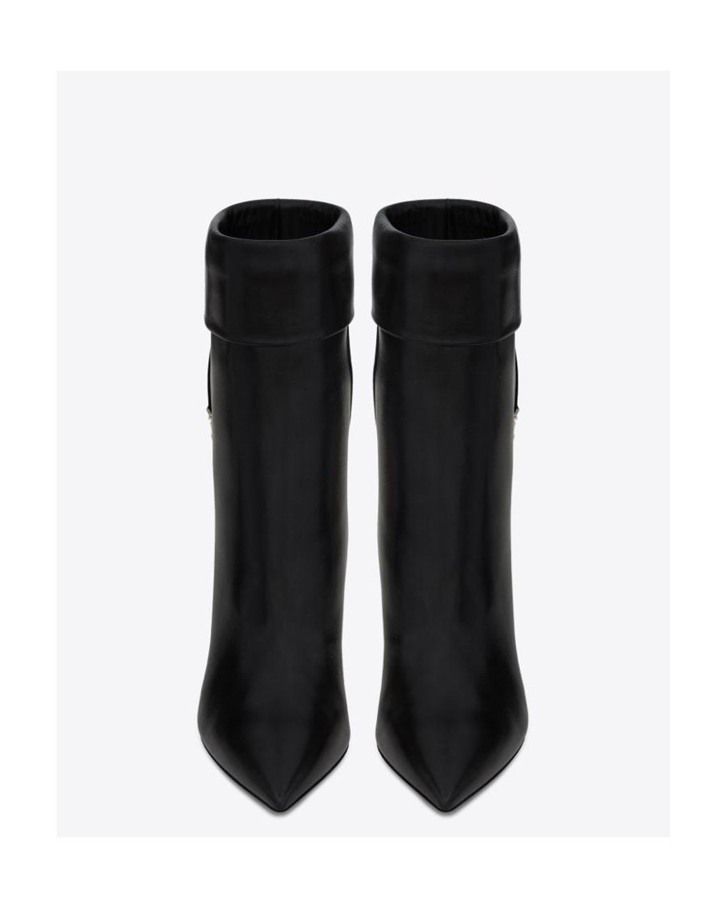 Saint Laurent Black Niki Pointed Toe Boots
