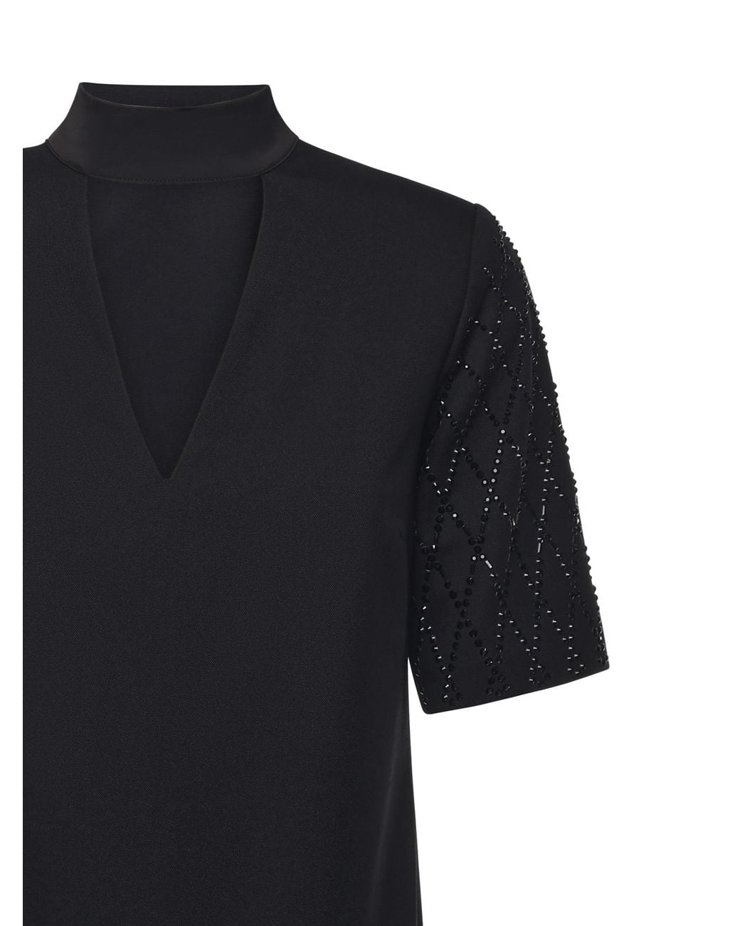 Pinko Green Embellished T-Shirt-Style Dress