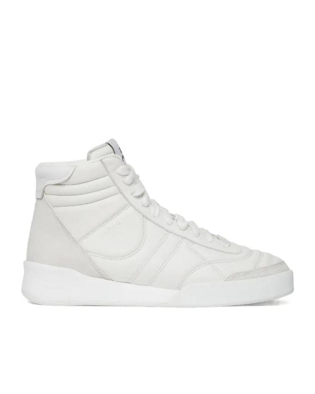 Courreges Natural Padded Leather Sneakers
