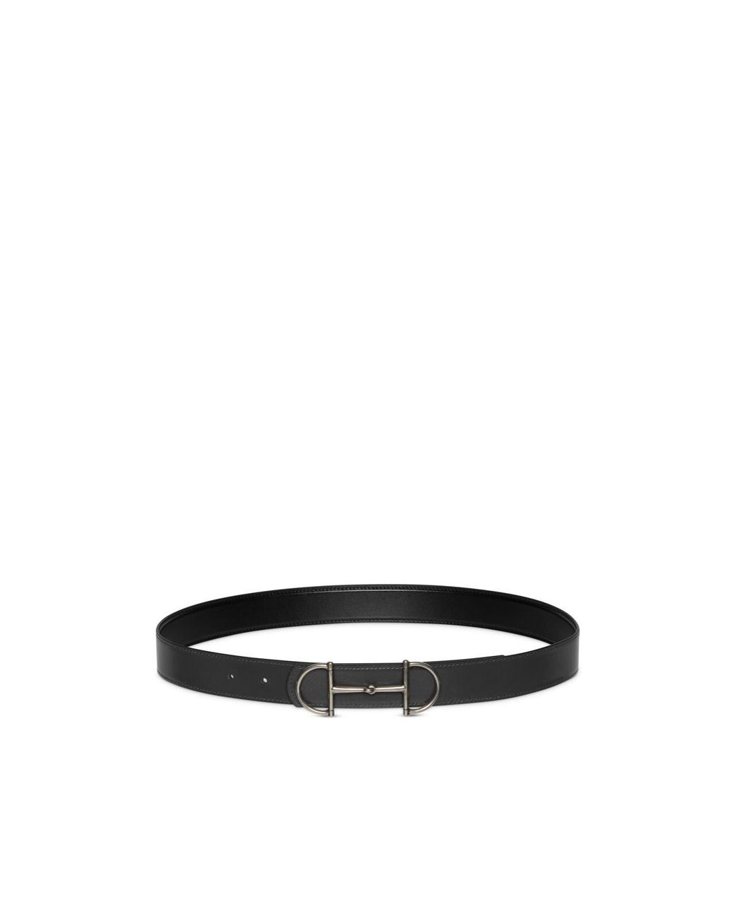 Gucci White Horsebit Reversible Belt for men