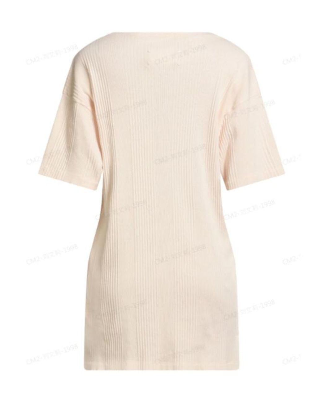 Maison Margiela Natural Basic Solidcolor Shortsleeve Tshirt
