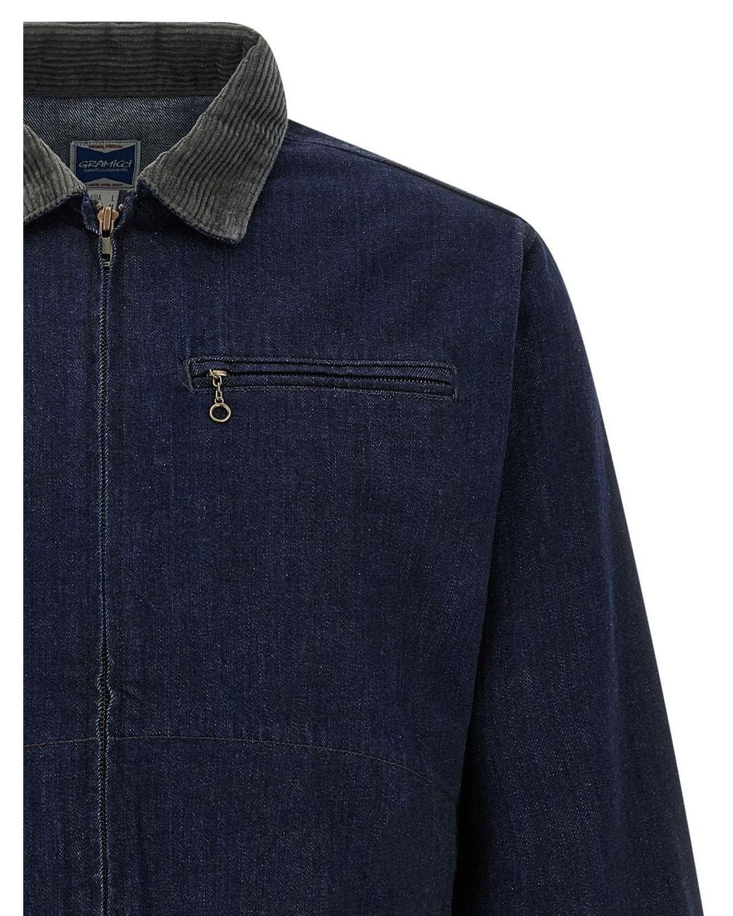 Gramicci Blue Japanese Denim Trucker Jacket for men