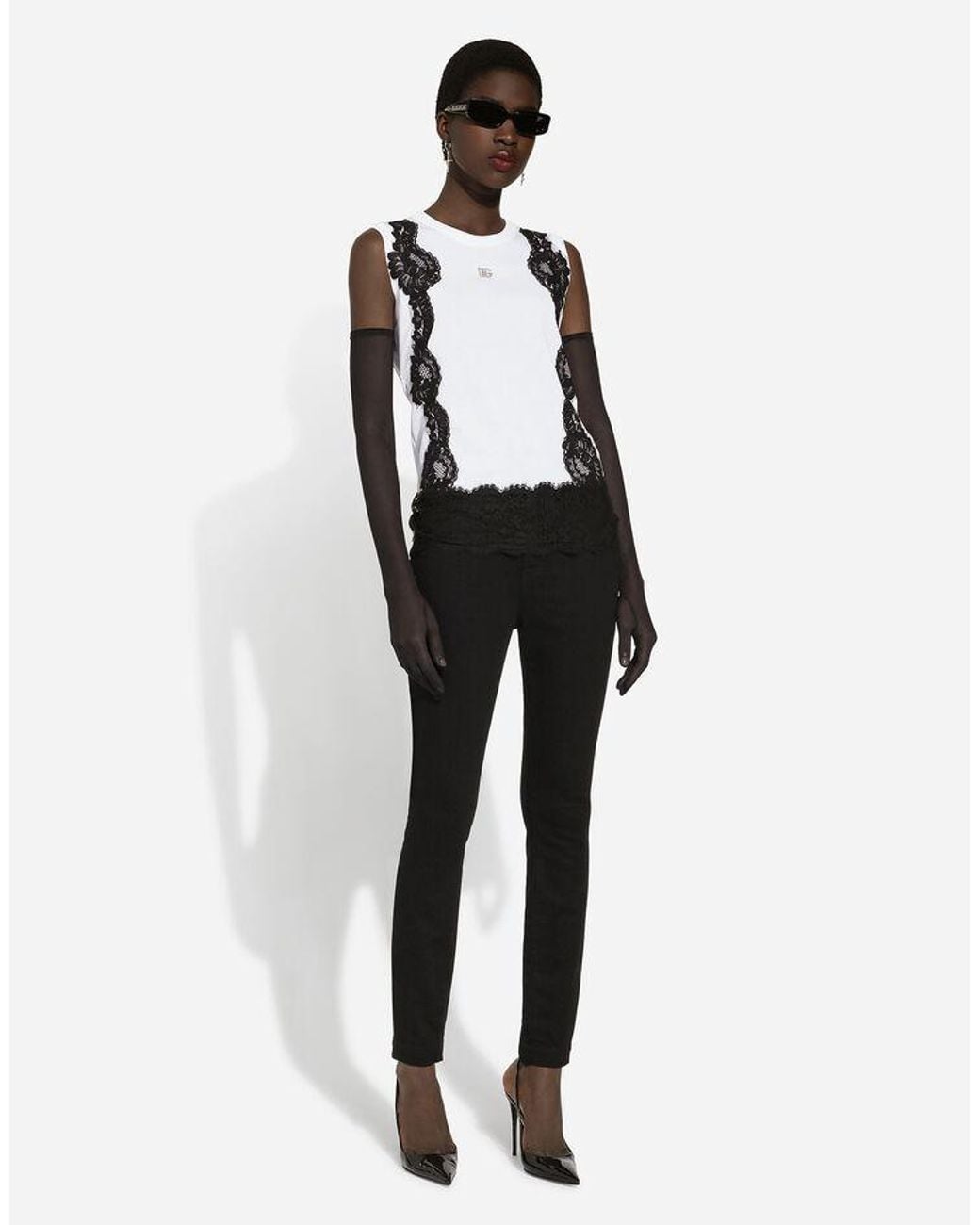 Dolce & Gabbana Black High Rise Skinny Jeans