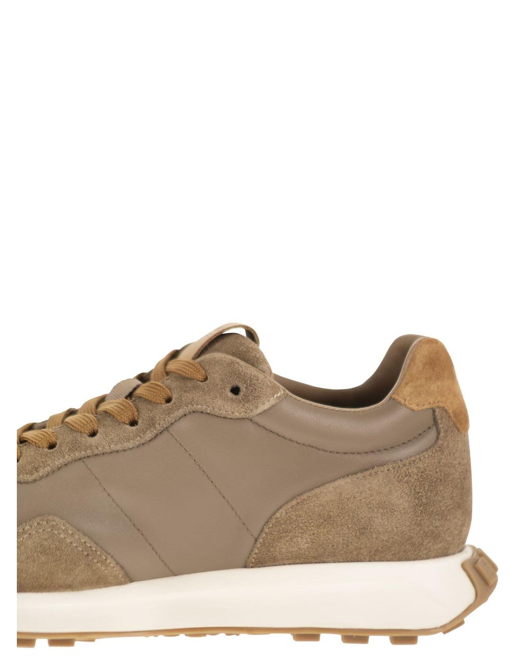 Hogan Brown Low Top Lace Up Sneakers for men