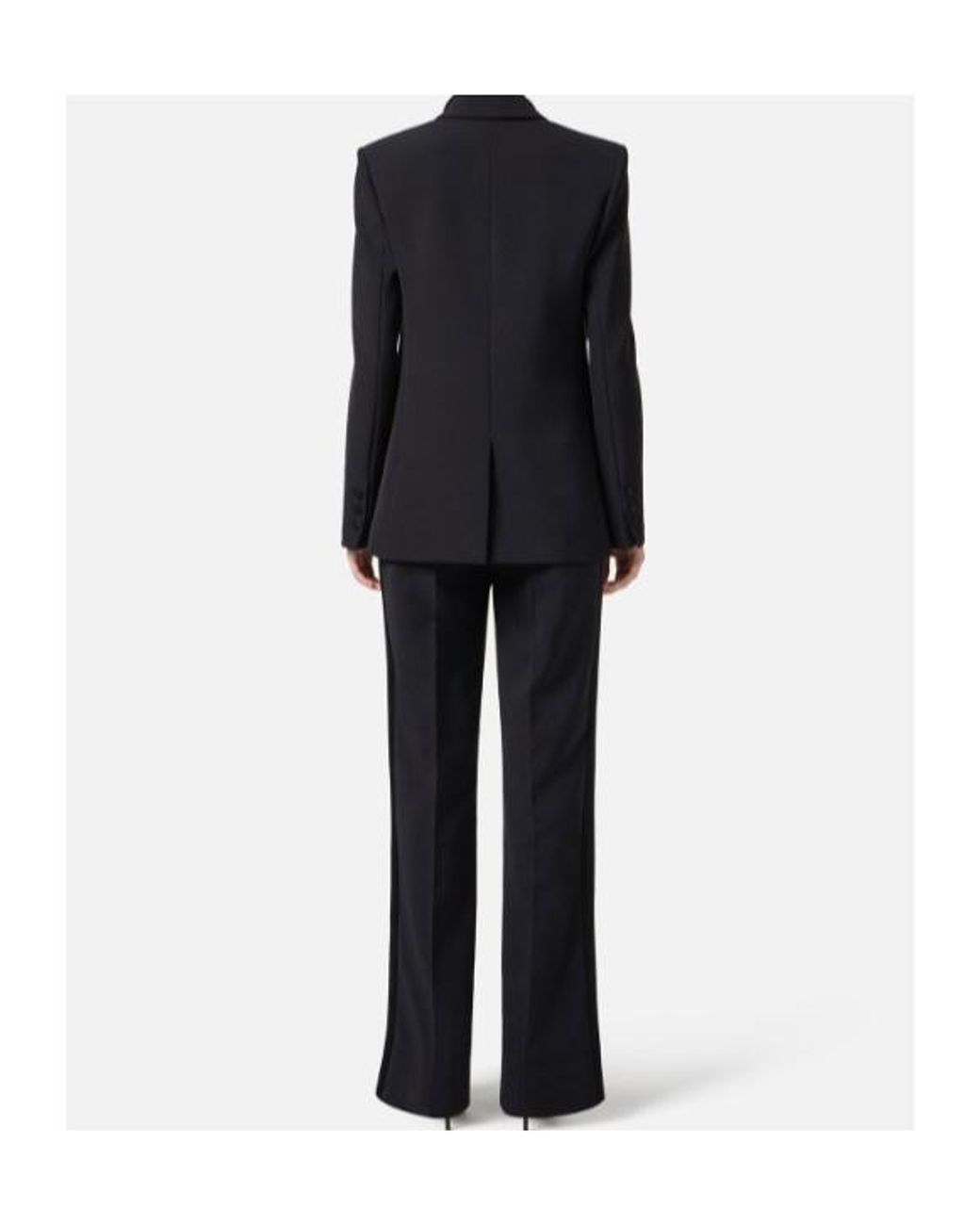 Elisabetta Franchi Black Straight-Leg Tailored Trousers