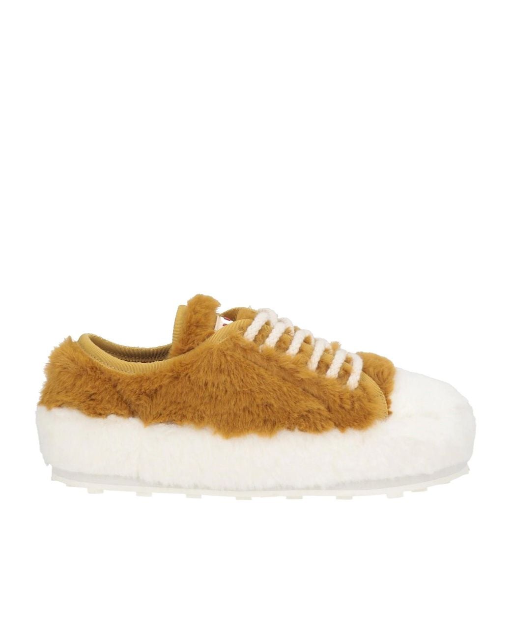 Marni White Two-Color Low-Top Sports Shoes