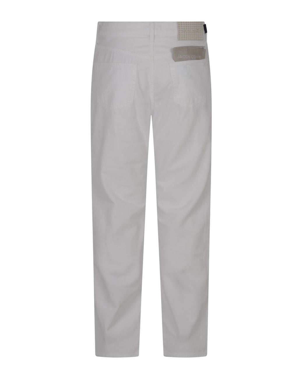 Jacob Cohen Gray Logo Patch Straight-Leg Pants for men