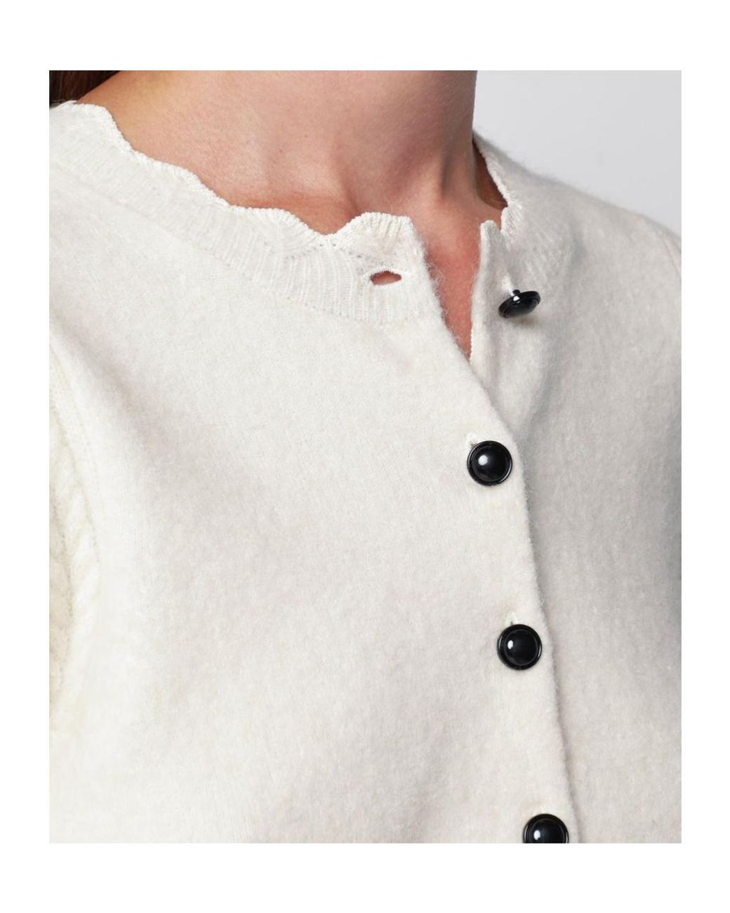 Isabel Marant Natural Étoile Naia Button-Up Cardigan