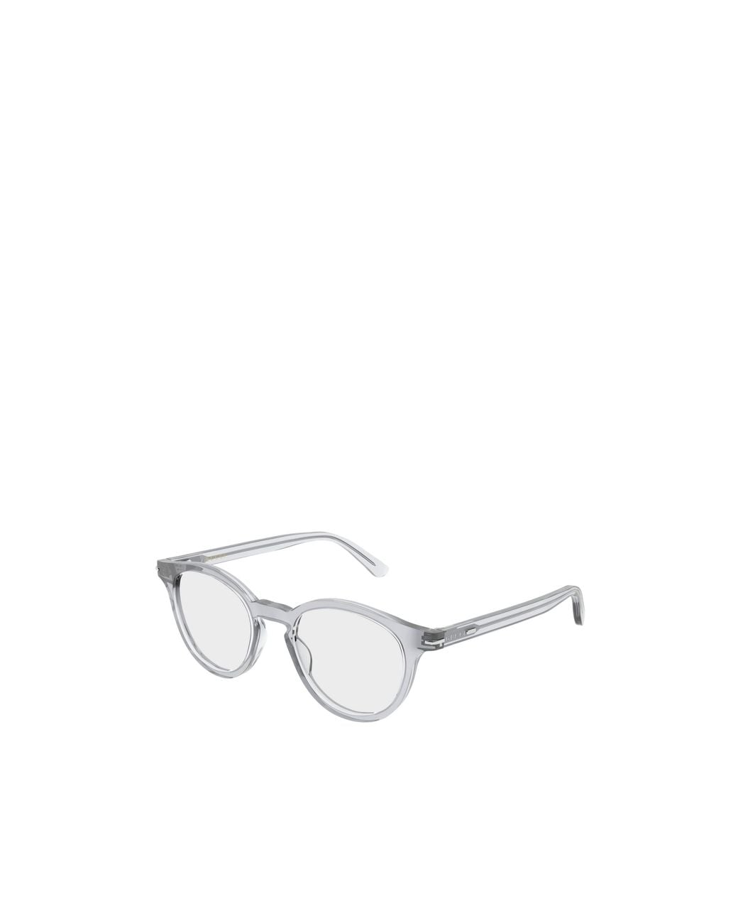 Gucci White Eyewear Round Optical Frame Glasses for men