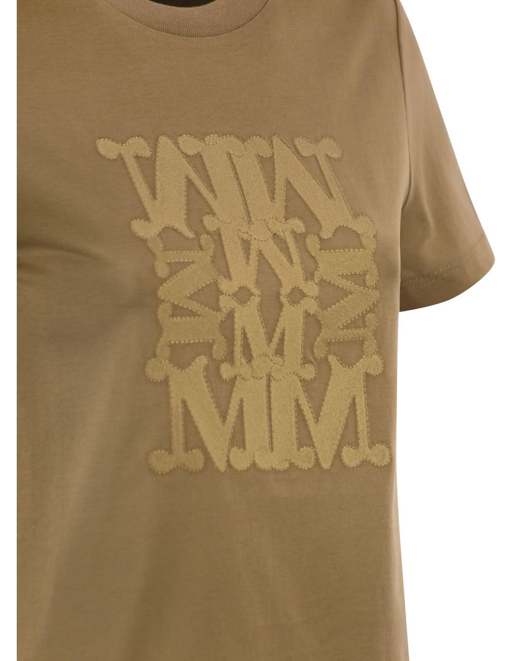 Max Mara Natural Mxmgiovane Monogram T-Shirt