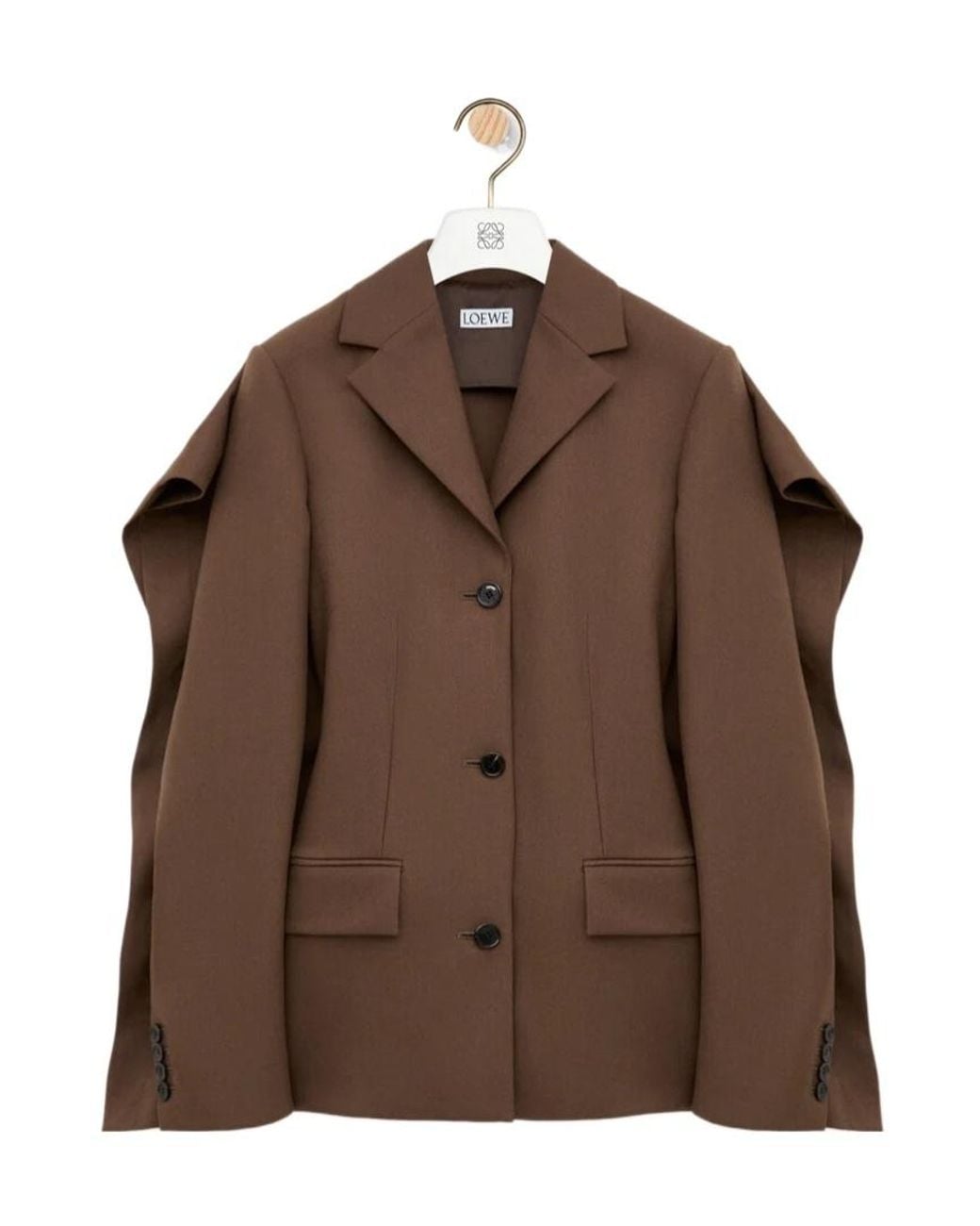 Loewe Brown Open Back Tailored Jacket